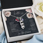 To My Beautiful Wife Distance Makes The Heart Grow Fonder Pea To Your Pod Necklace