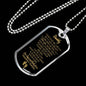 Funny "Daddy To Be" from Grumpy Baby Bump w. ENGRAVING Military Necklace