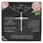 Wedding Gift For My Wife Cross Necklace | Wedding Day Gift for bride from Groom, To my Beautiful Bride Gift from Groom to Bride Gift Wedding Day