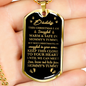 Daddy To Be, This Christmas I am Snuggled In Mommy's Tummy Luxury Dog Tag