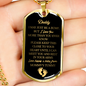 "Daddy to Be" Luxury Military Necklace
