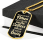 To My Daddy Engraved Military Necklace