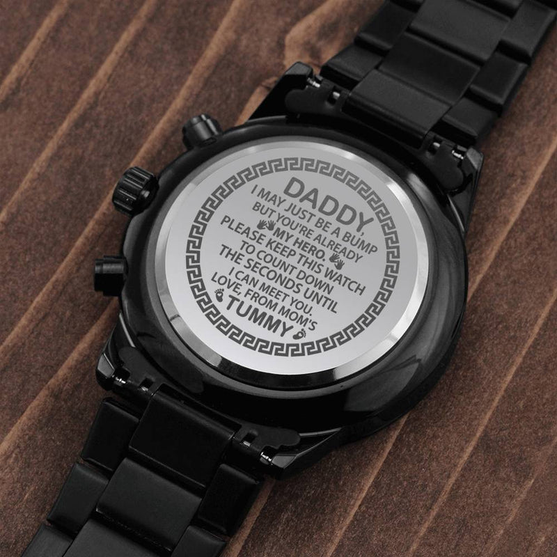 "Daddy to Be" You'Re My Hero Luxury Chronograph Watch