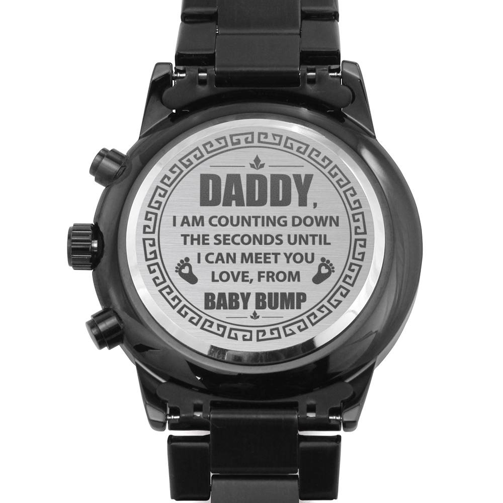 Daddy From Baby Bump Luxury Chronograph Watch
