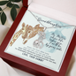 To My Granddaughter From Your Gammy I Will Always Be By Your Side Giraffe Necklace | Granddaughter Birthday, Graduation Necklace Gift