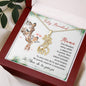 Mama Te Amo De Tu Panza, Feliz Navidad Giraffe Necklace | Regalo de Navidad Para Nueva Mami