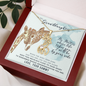 To My Granddaughter From Your Gammy I Will Always Be By Your Side Giraffe Necklace | Granddaughter Birthday, Graduation Necklace Gift