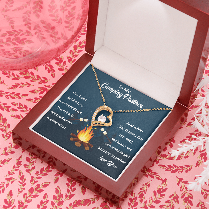 To my Camping Partner Forever Love Necklace| To my Wife, Girlfriend for her Anniversary, Birthday, Valentines Day| Gift from Husband, Boyfriend