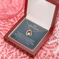 To My Granddaughter Straighten Your Crown Forever Love Necklace | Granddaughter Gift From Grandmother for Birthday, Graduation