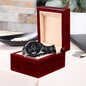 Personalized Engraved Chronograph Watch, Fathers day gift, Name Charm Watch for Men with Family Names