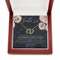 To My Beautiful Wife, You've Made Me The Happiest Man Ever, Luxury Solid 10K Gold Heart Necklace | Anniversary Gift from Husband