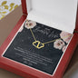To My Beautiful Wife, I Found My Missing Piece, Luxury Solid 10K Gold Heart Necklace | Anniversary Gift from Husband