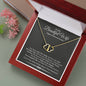 To my Beautiful Wife, Happy 1st Anniversary, Solid 10K Gold Infinity Love Necklace