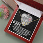 To My Badass Queen, You'll Forever Be My Riding Partner, Luxury Solid 10K Gold Heart Necklace | Anniversary Gift idea