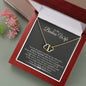 To my Badass Wife, I Love you with All my Heart, Solid 10K Gold Infinity Love Necklace