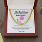 To My Hot Boyfriend You're My Only Booty Call Funny Chain Link Necklace | Funny Humor Anniversary, Valentine's Gift For Boyfriend