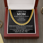 Mom Memorial Cuban Chain Link Necklace | Loss of Mother Gift | Mother Loss Sympathy Gift