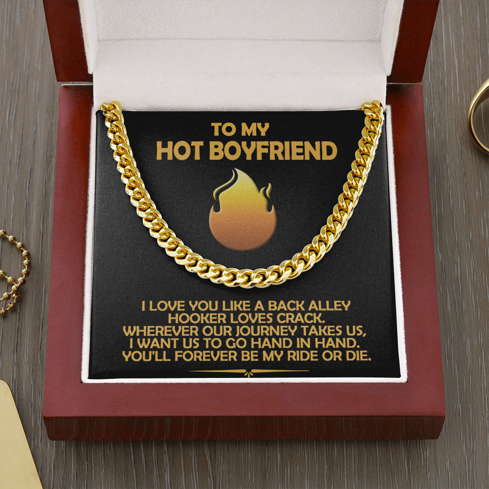 To My Boyfriend, Love You Like Funny Gift Chain | Boyfriend Christmas, Anniversary, Valentine Gift, Make Him Laugh