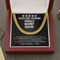 To My Excellent Husband Cuban Chain Link | Birthday Gift For Husband | Anniversary Gift for Man | Husband Funny Gift