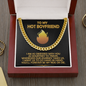 To My Boyfriend, Love You Like Kourtney Love Travis Funny Gift Chain | Boyfriend Christmas, Anniversary, Valentine Gift