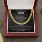Mother To Son Sentimental Chain Necklace Gift, Gift For Son Birthday, Graduation