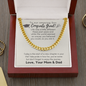 To Our Son Graduation Gift Necklace, High School Graduation Gift From Parents, Meaningful College Graduation Gift For Son, Gift For Son Graduation