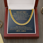 To my Son, You Are Going Places Cuban Chain Necklace | Gift for Son from Mom | Motivational Gift for my Son from Mom