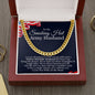 To My Smoking Hot Army Husband Cuban Link Chain Necklace | Gift for Army Husband | Christmas Gift for Husband | Anniversary & Birthday Gift