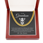 To My Grandson We Will Always Be Right Here Link Chain Necklace |  Gift From Grandma |  Christmas, Birthday, & Graduation Gift for Grandson