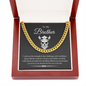 To My Brother I Will Always Be Right Here Link Chain Necklace |  Gift From Sister |  Gift From Brother | Christmas, Birthday, & Graduation Gift for Brother