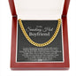 To My Smoking Hot Boyfriend Cuban Link Chain Necklace | Gift for Boyfriend | Christmas Gift for Boyfriend | Anniversary & Birthday Gift