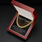 To My Harley Davidson Riding Partner Cuban Link Chain Necklace | Gift for Husband | Gift For Boyfriend | Motorcycle Life