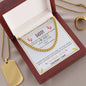 Daddy To Be You Are My Hero from Baby Bump Cuban Link Chain | Daddy To Be Necklace Gift | First Time Dad Gift | New Dad Gift | New Dad Jewelry Gift