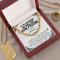 To My Boyfriend Cuban Chain Necklace, Funny Gift for Boyfriend, Unique Birthday Gift for Boyfriend