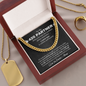 To My 420 Partner Link Chain Necklace | Romantic Gift for Boyfriend | Boyfriend Anniversary Gift |  Boyfriend Birthday Gift