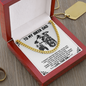 To My Biker Dad You Are My Super Hero Cuban Chain Link Necklace | Christmas, Birthday Gift from Your Son | Gift To Biking Dad from Son