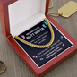 Promoted To Butt Wiper Cuban Chain Link Necklace |  First Father's Day |  Baby Bump Gift to Dad