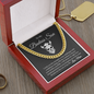 To My Badass Son I Will Always Be Right Here Link Chain Necklace |  Gift From Mom | Christmas, Birthday, & Graduation Gift for Son