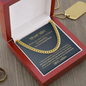 To my Son, I am so proud of you Cuban Chain Necklace | Gift for Son from Mom| Motivational Gift for my Son from Mom