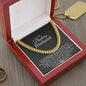 To My Badass Husband Cuban Link Chain Necklace | Gift for Husband | Christmas Gift for Husband | Anniversary & Birthday Gift