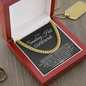 To My Smoking Hot Girlfriend Cuban Link Chain Necklace | Gift for Girlfriend |  Anniversary & Birthday Gift for Her