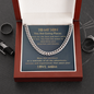 To my Son, You Are Going Places Cuban Chain Necklace | Gift for Son from Mom | Motivational Gift for my Son from Mom