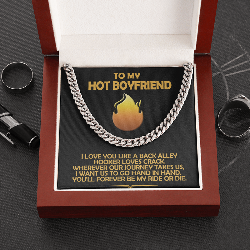 To My Boyfriend, Love You Like Funny Gift Chain | Boyfriend Christmas, Anniversary, Valentine Gift, Make Him Laugh