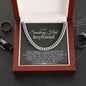 To My Smoking Hot Boyfriend Cuban Link Chain Necklace | Gift for Boyfriend | Christmas Gift for Boyfriend | Anniversary & Birthday Gift