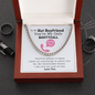 To My Hot Boyfriend You're My Only Booty Call Funny Chain Link Necklace | Funny Humor Anniversary, Valentine's Gift For Boyfriend