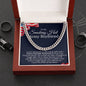 To My Smoking Hot Army Boyfriend Cuban Link Chain Necklace | Gift for Boyfriend | Christmas Gift for Boyfriend | Anniversary & Birthday Gift