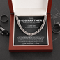To My 420 Partner Link Chain Necklace | Romantic Gift for Boyfriend | Boyfriend Anniversary Gift |  Boyfriend Birthday Gift