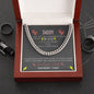 Daddy To Be You Are My Hero from Baby Bump Cuban Link Chain | Daddy To Be Cuban Link Necklace Gift | First Time Dad Gift | New Dad Gift | New Dad Jewelry Gift