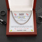 Daddy To Be You Are My Hero from Baby Bump Cuban Link Chain | Daddy To Be Necklace Gift | First Time Dad Gift | New Dad Gift | New Dad Jewelry Gift