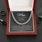 To My Man We're Closer Because of It All Link Chain Necklace |  Romantic Gift for Husband |  Anniversary & Birthday Gift